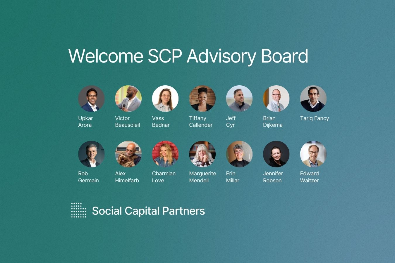 Welcome SCP Advisory Board