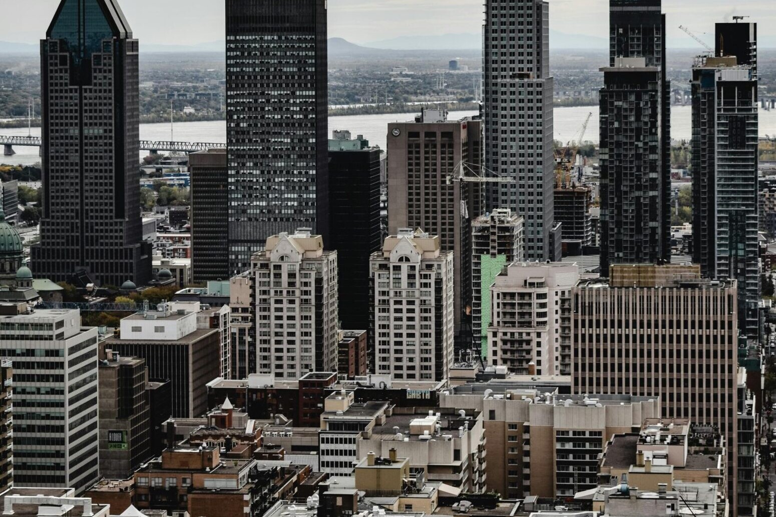 Skyline Montreal downtown